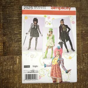 Simplicity Sewing Pattern 2525 Misses Costume Clown Skeleton Leprechaun UNCUT